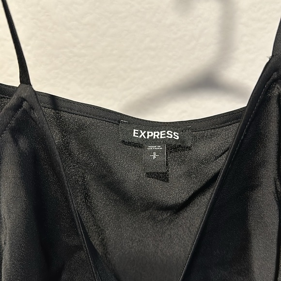 Black satin dress - Picture 2 of 3